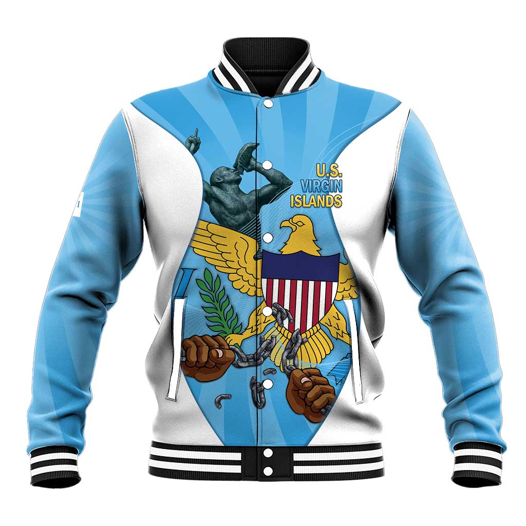 US Virgin Islands Baseball Jacket Emancipation Proud Freedom Statue