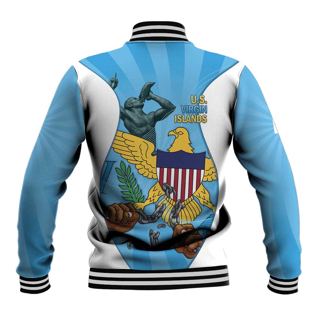 US Virgin Islands Baseball Jacket Emancipation Proud Freedom Statue