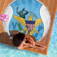 US Virgin Islands Beach Blanket Emancipation Proud Freedom Statue