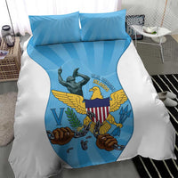US Virgin Islands Bedding Set Emancipation Proud Freedom Statue