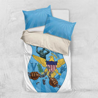 US Virgin Islands Bedding Set Emancipation Proud Freedom Statue
