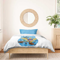 US Virgin Islands Bedding Set Emancipation Proud Freedom Statue