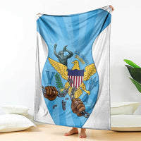 US Virgin Islands Blanket Emancipation Proud Freedom Statue