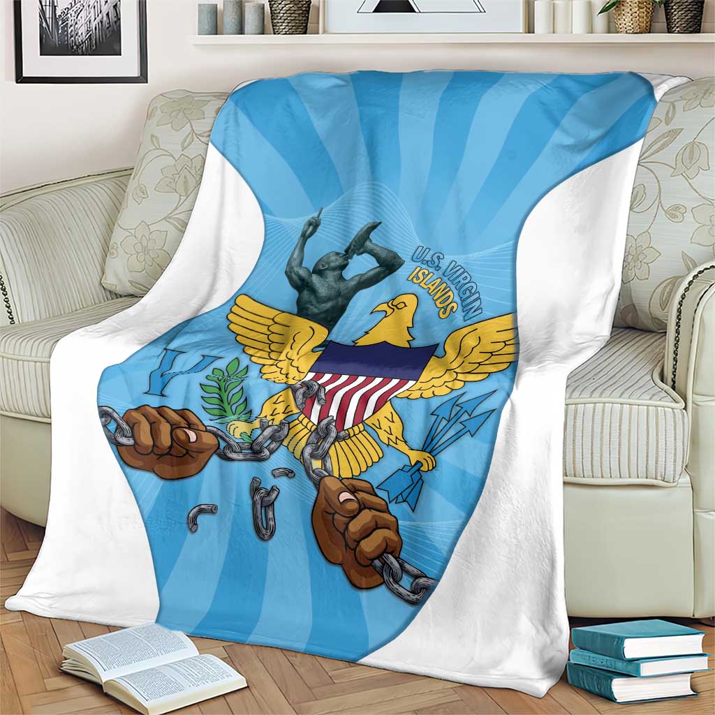 US Virgin Islands Blanket Emancipation Proud Freedom Statue