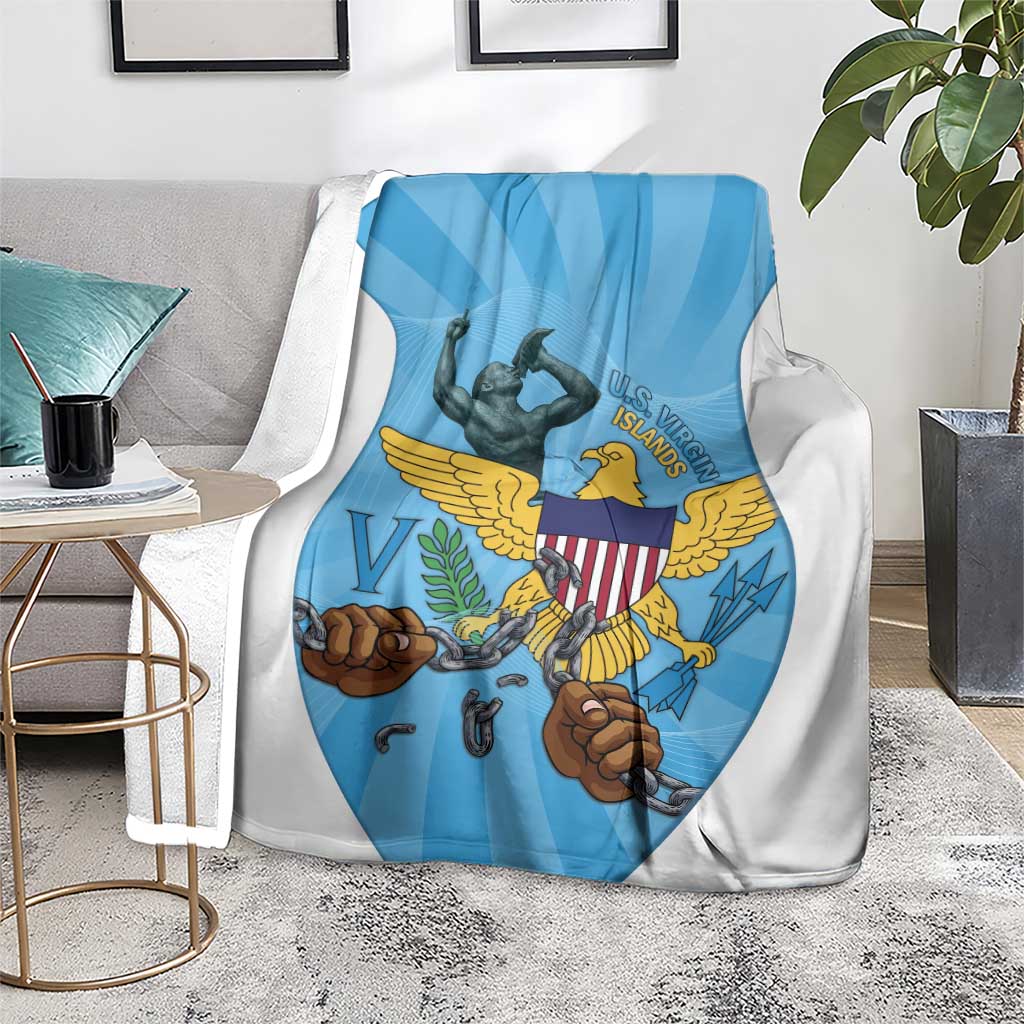 US Virgin Islands Blanket Emancipation Proud Freedom Statue