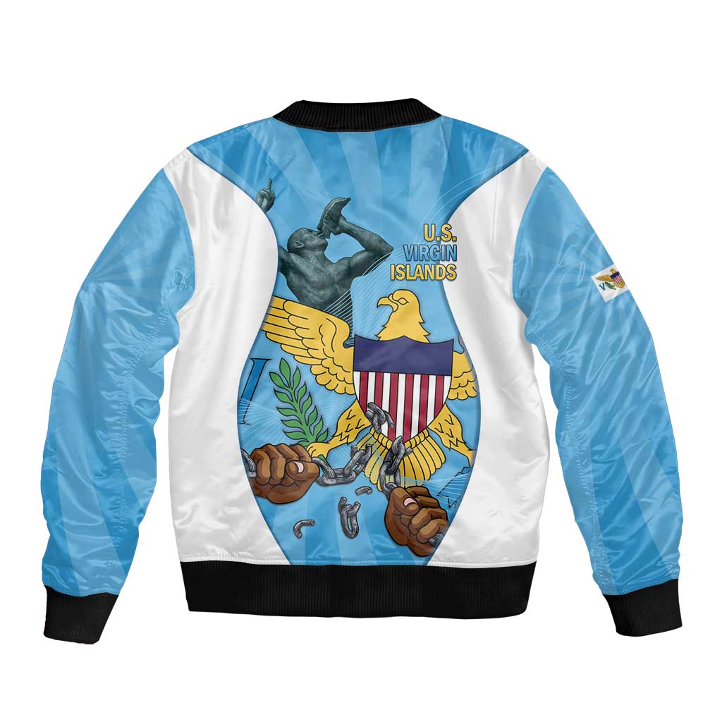 US Virgin Islands Bomber Jacket Emancipation Proud Freedom Statue