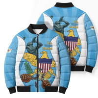 US Virgin Islands Bomber Puffer Jacket Emancipation Proud Freedom Statue