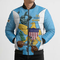 US Virgin Islands Bomber Puffer Jacket Emancipation Proud Freedom Statue