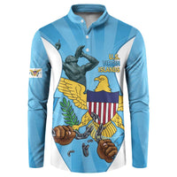 US Virgin Islands Button Sweatshirt Emancipation Proud Freedom Statue