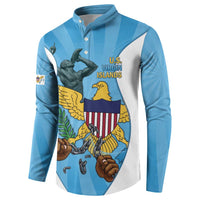 US Virgin Islands Button Sweatshirt Emancipation Proud Freedom Statue