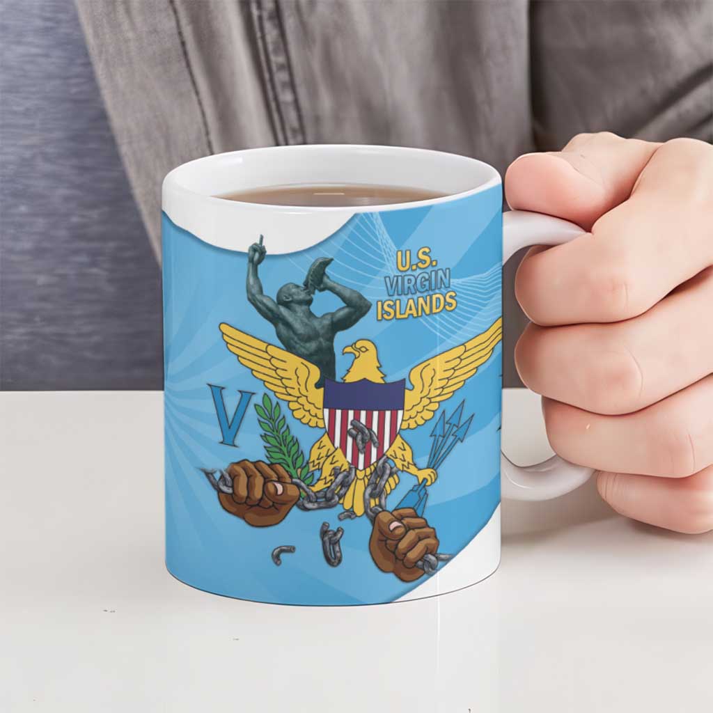 US Virgin Islands Ceramic Mug Emancipation Proud Freedom Statue