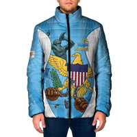 US Virgin Islands Padded Jacket Emancipation Proud Freedom Statue