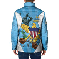 US Virgin Islands Padded Jacket Emancipation Proud Freedom Statue