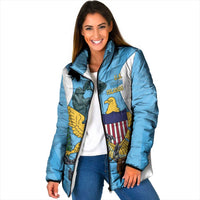 US Virgin Islands Padded Jacket Emancipation Proud Freedom Statue