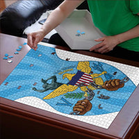 US Virgin Islands Puzzle Emancipation Proud Freedom Statue