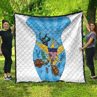 US Virgin Islands Quilt Emancipation Proud Freedom Statue