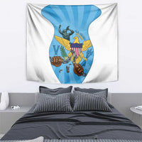 US Virgin Islands Tapestry Emancipation Proud Freedom Statue
