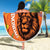 Nederland Fijne Koningsdag Beach Blanket Netherlands Lion With Orange Tulips