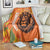 Nederland Fijne Koningsdag Blanket Netherlands Lion With Orange Tulips