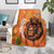 Nederland Fijne Koningsdag Blanket Netherlands Lion With Orange Tulips