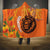 Nederland Fijne Koningsdag Hooded Blanket Netherlands Lion With Orange Tulips