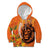 Nederland Fijne Koningsdag Kid Hoodie Netherlands Lion With Orange Tulips