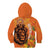 Nederland Fijne Koningsdag Kid Hoodie Netherlands Lion With Orange Tulips