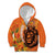 Nederland Fijne Koningsdag Kid Hoodie Netherlands Lion With Orange Tulips