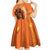 Nederland Fijne Koningsdag Kid Short Sleeve Dress Netherlands Lion With Orange Tulips