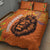 Nederland Fijne Koningsdag Quilt Bed Set Netherlands Lion With Orange Tulips