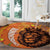 Nederland Fijne Koningsdag Round Carpet Netherlands Lion With Orange Tulips