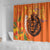 Nederland Fijne Koningsdag Shower Curtain Netherlands Lion With Orange Tulips