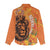 Nederland Fijne Koningsdag Women Casual Shirt Netherlands Lion With Orange Tulips