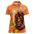 Nederland Fijne Koningsdag Women Polo Shirt Netherlands Lion With Orange Tulips