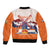 Netherlands King's Day Bomber Jacket Windmill With Nederland Pattern