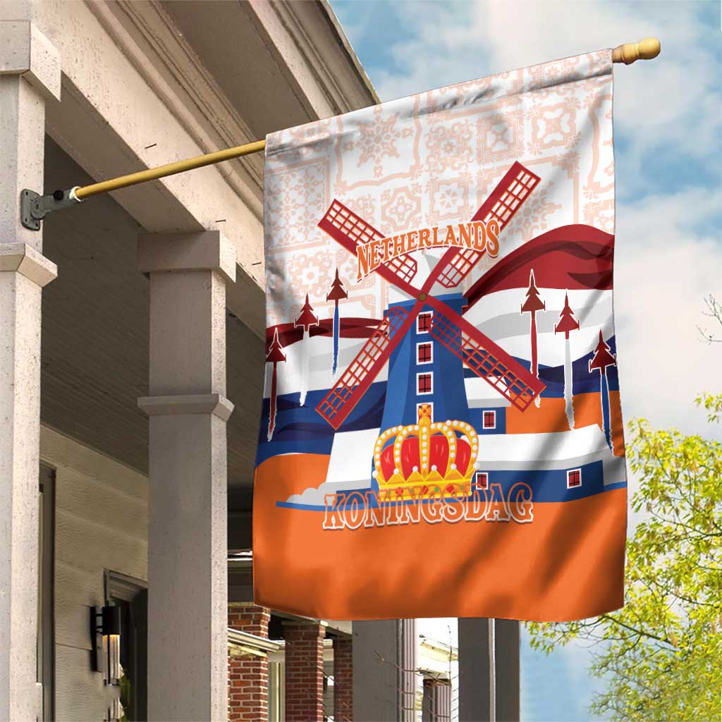 Netherlands King's Day Garden Flag Windmill With Nederland Pattern