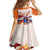 Netherlands King's Day Kid Short Sleeve Dress Windmill With Nederland Pattern