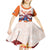 Netherlands King's Day Kid Short Sleeve Dress Windmill With Nederland Pattern