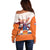 Netherlands King's Day Off Shoulder Sweater Windmill With Nederland Pattern