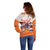 Netherlands King's Day Off Shoulder Sweater Windmill With Nederland Pattern