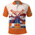 Netherlands King's Day Polo Shirt Windmill With Nederland Pattern