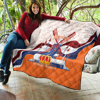Netherlands King's Day Quilt Windmill With Nederland Pattern