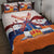 Netherlands King's Day Quilt Bed Set Windmill With Nederland Pattern