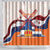 Netherlands King's Day Shower Curtain Windmill With Nederland Pattern