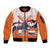 Netherlands King's Day Sleeve Zip Bomber Jacket Windmill With Nederland Pattern