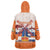 Netherlands King's Day Wearable Blanket Hoodie Windmill With Nederland Pattern