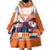 Netherlands King's Day Wearable Blanket Hoodie Windmill With Nederland Pattern