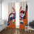 Netherlands King's Day Window Curtain Windmill With Nederland Pattern