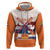 Netherlands King's Day Zip Hoodie Windmill With Nederland Pattern