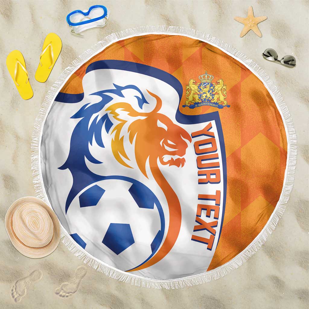 Custom Netherlands Football Beach Blanket 2025 Go Champions Holland